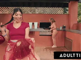 ADULT TIME - OUTDOOR FUTANARI CUM FEST! 3-WAY WITH JASMINE SHERNI, ANDIE ANDERSON, & ROXIE SINNER
