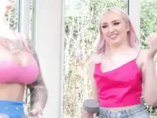 SEXY MOMMA - Kitty Marie Gets a Work out Lesson from Ella Bella