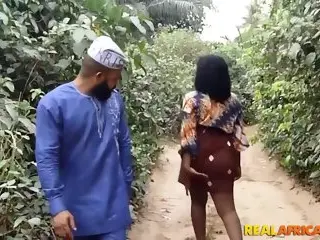 African Black Stud Gets A Quick Trip Through Her Black Bush