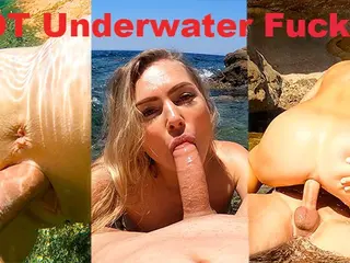 Amazing Underwater Sex with Big Ass Naked adventures! Wild Anal on beach JessiJek