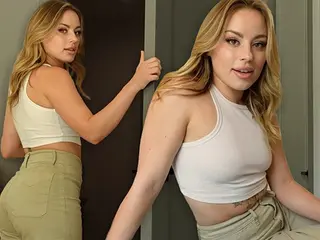 BREAKUP SEX with natural BIG BOOTY blonde - Anna Claire Cloud